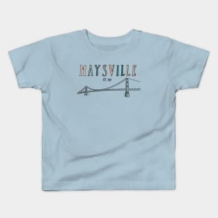 City of Maysville KY Simon Kenton Bridge Kids T-Shirt